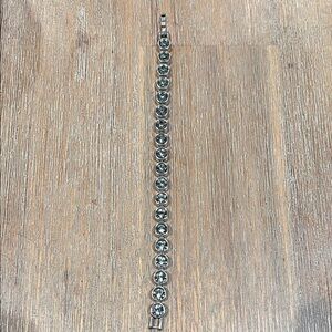 Silver/ Grey Touchstone Crystal Bracelet